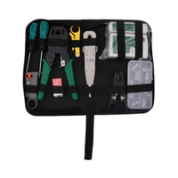 Kit d'outils de réseau complet 11-en-1 avec accessoires de connecteur pour Cat5 Cat5e Cat6 pour l'utilisation de l'ordinateur