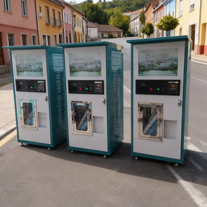Tự phục vụ điện treo tường ngoài trời nước đá Máy bán hàng tự động mã QR thẻ quẹt thanh toán đa thanh toán 120L/h - Product Image 1