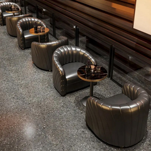 Nhà hàng hiện đại mới sofa da gian hàng cà phê quán cà phê đồ nội thất quán rượu Bar chỗ ngồi sử dụng thương mại - Product Image 6