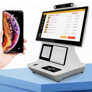OEM ODM Escritorio Android <span class=keywords><strong>Cajero</strong></span> Caja registradora Máquina Quiosco Supermercado Venta al por menor Restaurante Pantalla táctil Todo en un sistema POS - Product Image 4