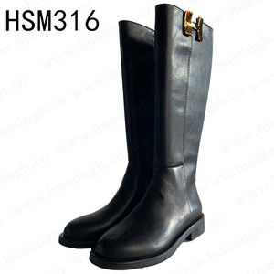 Botas de combate de cuero de grano súper alto para el equipo Abbot, botines tácticos antideslizantes con suela de goma negra - Product Image 2