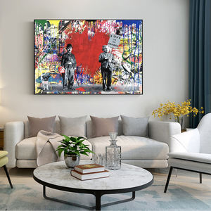 Moderne Rue Graffiti <span class=keywords><strong>Art</strong></span> Einstein Abstrait Mur Photos peintures à l'huile d'<span class=keywords><strong>art</strong></span> de toile à vendre - Product Image 2