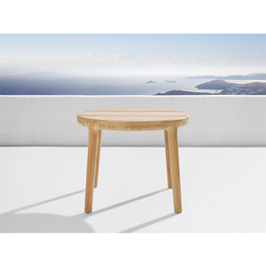 High Quality Sturdy Light Color Furniture Party Handmade <b>Outdoor</b> <b>Round</b> Teak Side <b>Table</b> - Product Image 5