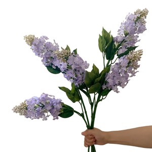 Flor Artificial <span class=keywords><strong>de</strong></span> Lila <span class=keywords><strong>de</strong></span> Tallo Único, Material <span class=keywords><strong>de</strong></span> Decoración Suave, Venta al por Mayor, Decoración para Bodas, Hoteles y Hogares, <span class=keywords><strong>Planta</strong></span> Simulada - Product Image 5
