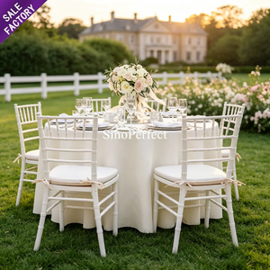 Wholesale <b>Stackable</b> Restaurant Hotel <b>Chairs</b> White Wedding Event Chiavari <b>Chairs</b> Solid Wooden Chiavari tiffinie <b>Chair</b> - Product Image 1