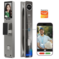 Serrure de porte intelligente avec caméra, identification faciale 3D, Wi-Fi, Chenzhuo H26, empreinte digitale, interphone Tuya, contrôle à distance, sécurité