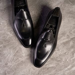 Chaussures habillées décontractées pour hommes, style britannique et coréen, à lacets carrés, respirantes, antidérapantes, légères, grandes tailles, pour affaires et mariages - Product Image 2