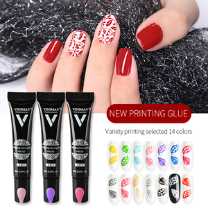 Vinimay, 14 colores, placa de <span class=keywords><strong>Gel</strong></span> de estampado, pintura multiusos para decoración de uñas, esmalte de <span class=keywords><strong>Gel</strong></span> de estampado, 8ml, <span class=keywords><strong>plantilla</strong></span> sin toallita, <span class=keywords><strong>Gel</strong></span> de pintura de uñas - Product Image 2