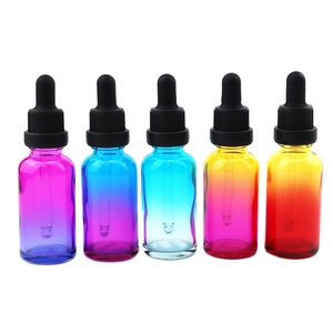 Campione piccolo <span class=keywords><strong>olio</strong></span> essenziale coperchio in oro rosa cilindro di cristallo <span class=keywords><strong>viola</strong></span> trasparente flacone contagocce in vetro rotondo 10mls per oli essenziali 50ml - Product Image 4