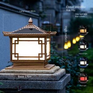 IP65 Rated Solar LED Garden Lights Aluminum Main Pillar Gate <b>Lamp</b> with E27 Base Landscape <b>Decoration</b> Solar Lights - Product Image 6