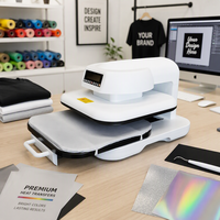 Presse à chaleur électrique 38x38cm, pression automatique, pas de compresseur nécessaire, machine de transfert thermique à plat 15x15 pouces pour la sublimation sur t-shirts