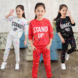 Ensemble sweat-shirt et pantalon pour petite fille, vêtements pour enfants, vente en gros en Chine - Product Image 1