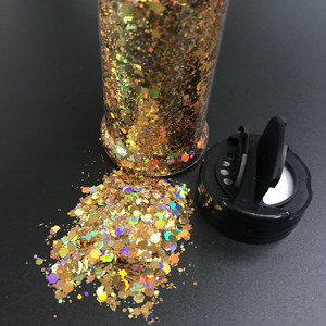Best seller poliestere olografico 2oz Shaker sfuso Chunky Glitter totale 24 colori - Product Image 5