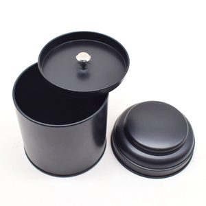 Barattolo in Metallo Nero Rotondo Riutilizzabile <span class=keywords><strong>per</strong></span> Tè Sfuso, Matcha e Spezie, Nuovo Design all'Ingrosso - Product Image 5