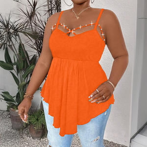 Grande taille gilet hauts pour femmes vêtements 2025 été Sexy grande taille mince pull à manches courtes femme coréen débardeur T-Shirts t-shirts - Product Image 3