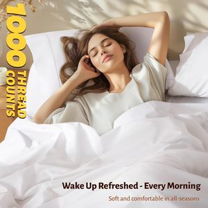 <span class=keywords><strong>1000</strong></span> Chủ Đề đếm 100% Ai Cập bông Vua Kích thước tấm thiết lập sang trọng bông Khăn trải giường - Product Image 3