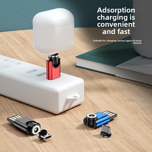 <span class=keywords><strong>Adaptador</strong></span> Magnético Mini de 540 Grados, Nuevo, USB para Micro USB Tipo-C, Portátil, Tres en Uno, Modelo A10M01, Sin Material - Product Image 2