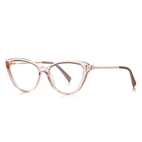 Nuevo Marco Óptico TR para Mujer, de Alta Calidad, Anti Luz Azul, Venta al por Mayor, Marco de Gafas de Ojo de Gato, a la Moda