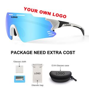 Lunettes de sport photochromiques transparentes sans monture avec logo personnalisé, changement de couleur, anti-buée, pour le cyclisme - Product Image 4