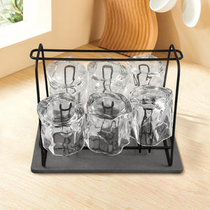 Égouttoir à vaisselle carré en acier inoxydable à séchage rapide pour le rangement de la vaisselle de cuisine avec tapis absorbant - Product Image 1