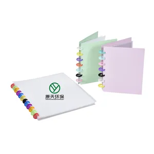 도매 가격 다채로운 반지 PP 플라스틱 투명 4 포켓 포토 카드 게임 카드 보관 맞춤형 바인더 카드 용