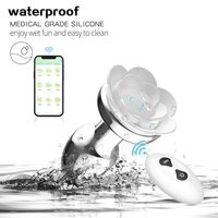 Dildo anal électrique lumineux pour adultes, jouets intimes pour couples, vibrateur à télécommande, plug anal en métal, contrôle par application, 9 fréquences