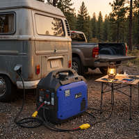 Outdoor, Camping, Wohnmobil, LKW mit Hochleistungs-Dauerleistung von 2000W, Kraftstoffsparender 12V/24V Mini-Benzingenerator