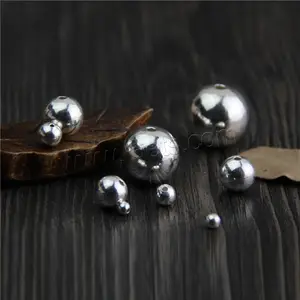 Hoge Kwaliteit 925 Sterling Zilveren Spacer Kralen Ronde Kralen Verschillende Grootte Kralen Voor Sieraden Maken Kettingen Ketting Diy