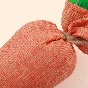 Toptan sevimli çuval bezi malzeme ile havuç Catnip Pet kedi çiğnemek oyuncaklar PP pamuk kedi peluş oyuncak keten catpet Pet malzemeleri - Product Image 2