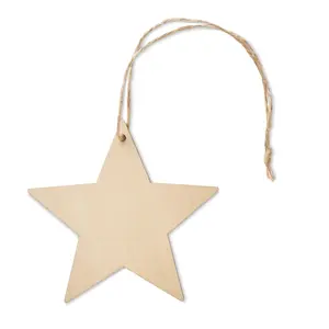 Decoración navideña de MDF con forma de estrella ESTY - Product Image 1