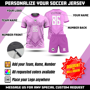 Maillot de football personnalisable, maillot de football à rayures, uniforme de football, maillots de football en gros, maillot de football uni - F00 - Product Image 2