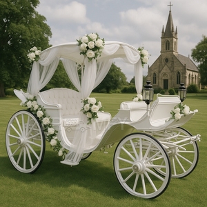 Elegante Carruaje Real de Lujo para 4-6 Personas, 4 Ruedas, Neumáticos de Goma Sólida, Color Personalizado para Bodas y Uso Turístico - Product Image 6