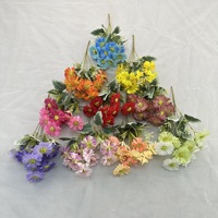 Bouquet de 10 têtes de marguerites en soie, fleurs artificielles, tiges florales pour mariage, fête, banquet, centre de table, décoration de la maison