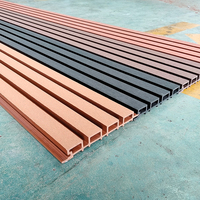 Revêtement mural extérieur en WPC co-extrudé, imperméable, panneau composite pour la décoration de façade, vente en gros