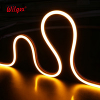Bande lumineuse LED néon flexible en silicone IP68 étanche 6x12mm RGB pour publicité extérieure, fabrication OEM en Chine