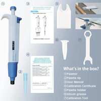 Pipette numérique réglable haute précision WEIAI 0,1 µl-10 ml, embouts de micropipette de laboratoire, micropipette manuelle monocanal