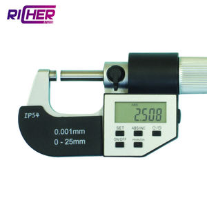 Micrometro Digitale Elettronico in Metallo IP54 per Esterni, Gamma 0-25mm 0-100mm, Risoluzione 0,001mm - Product Image 3