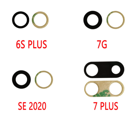Replacement Parts Back Cover CameraLens With Sticker for IPhone 6G 6plus 7g 8g Ipx 11 11pro 11pro 12 12pro 13 Pro Max Glass