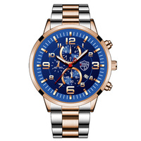 Montre pour homme DEYROS en solde, montre pour homme avec calendrier, montre TIMEX à six broches, bracelet en acier, quartz, étanche, sportive, lumineuse