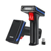 Nuevo Escáner de Códigos de Barras 2D XB-D40RB, Escáner de Códigos QR Inalámbrico 2.4G BT, Lector de Códigos de Barras 2D con Sensor de Imagen CMOS