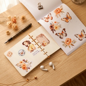 Libro de Pegatinas Reutilizables de la Serie Came From Flowers, Material para Manualidades de <span class=keywords><strong>Niñas</strong></span> Floristas, Diario con Anillas - Product Image 1