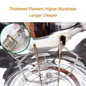 <span class=keywords><strong>Lampe</strong></span> <span class=keywords><strong>chauffante</strong></span> infrarouge pour porcelets, émetteur de chaleur à filament épais, spot chauffant infrarouge, ampoules chauffantes pour élevage de volailles et couveuses - Product Image 5