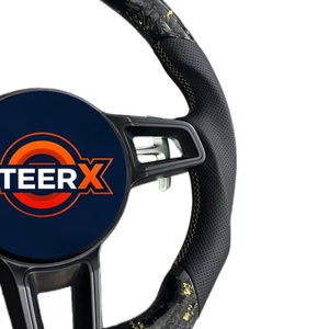 Volante in Fibra di Carbonio e Pelle per Porsche 997 911 991 987 996 986 718 Cayman Boxster Carrera Macan Taycan Panamera - Product Image 3