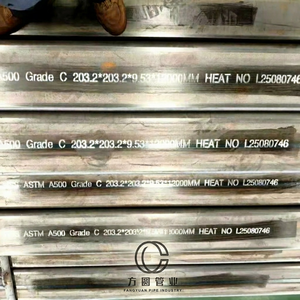 <span class=keywords><strong>Tube</strong></span> en <span class=keywords><strong>acier</strong></span> carré ERW haute résistance norme EN, tubes rectangulaires ASTM A500 A501 pour applications de tuyauterie de structure à usage intensif - Product Image 6