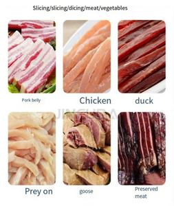 2023 Horizontal Fresh Beef Jerky Slicer/Flake Carne de cerdo Pechuga de pollo Pescado Calamar Salmón <span class=keywords><strong>Pulpo</strong></span> Máquina cortadora <span class=keywords><strong>Precio</strong></span> - Product Image 4