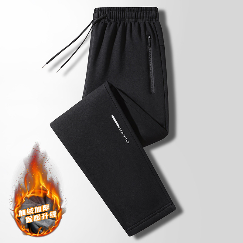 Black Flat-Cuff Fleece-Lined Style