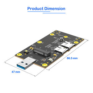 <span class=keywords><strong>M</strong></span>.<span class=keywords><strong>2</strong></span> NGFF B-Key to USB 3.0アダプター、デュアルナノSIMスロット付き4G/5Gモジュールコンバーター、アルミニウム合金製、デスクトップ/ノートパソコン用（在庫あり） - Product Image 5