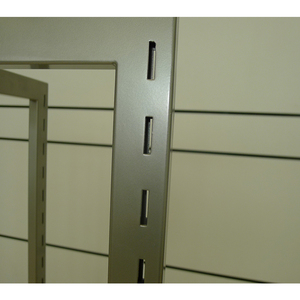 Steel Modern Slotted Retail Store Display Rack with Removable Hanging <strong>Rail</strong> and Tube Hang Rack - Product Image 2
