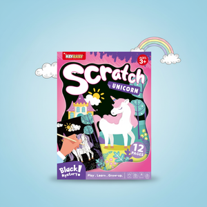 Kit d'art à gratter magique - Ensemble de jouets à dessiner pour enfants de 3 à 12 ans, thème fantaisie et science-fiction, cadeau unisexe - Product Image 1