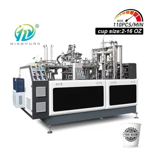 2023 Automatische Papieren Beker Prijs 110 Stuks/Ming Papier Cup Making Machine Ce
